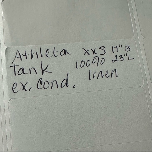 Athleta 100% linen top size XXS - Picture 6 of 6